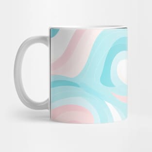 Pastel Ripples: Modern Abstract Waves Unleashed Mug